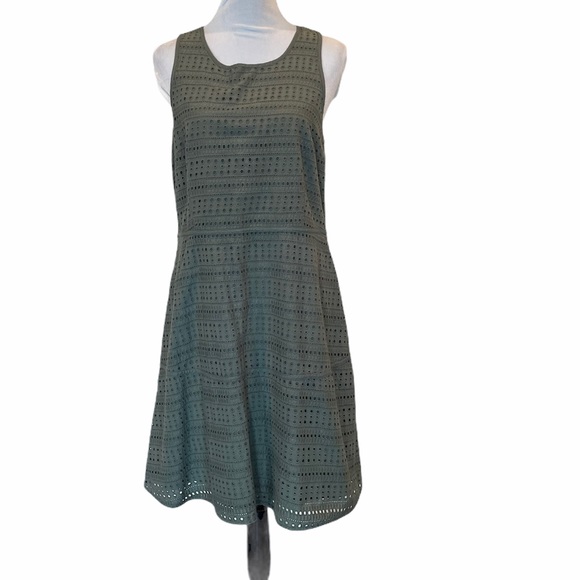GAP Dresses & Skirts - Gap khaki green cotton sleeveless dress size 14